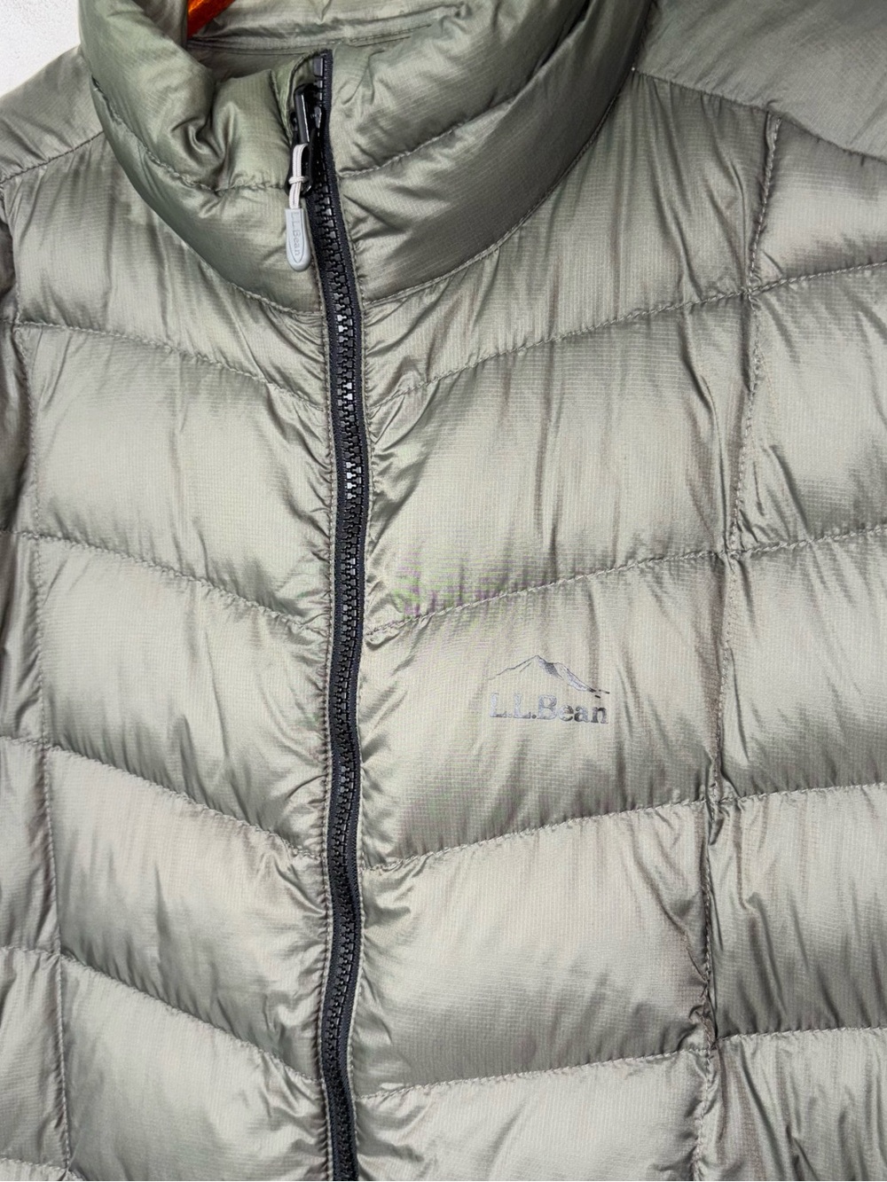 LL Bean Puffer Down Jacket Mens M Olive Green DownTek Gorpcore - Picture 15 of 15